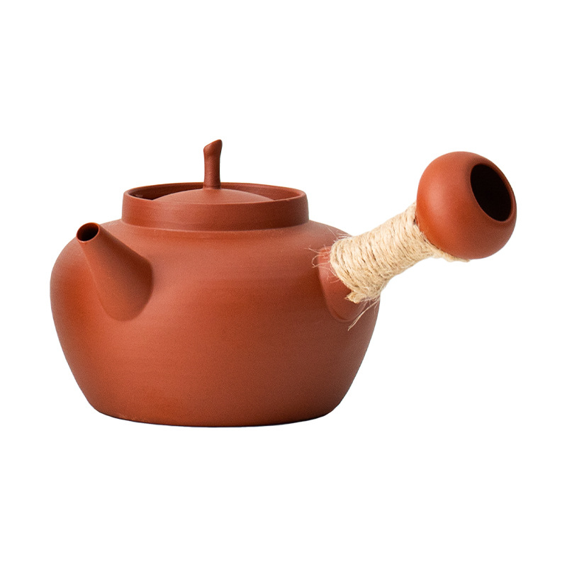 Ceainic ceramic și sobă cu cărbune — set pentru prepararea ceaiului acasă