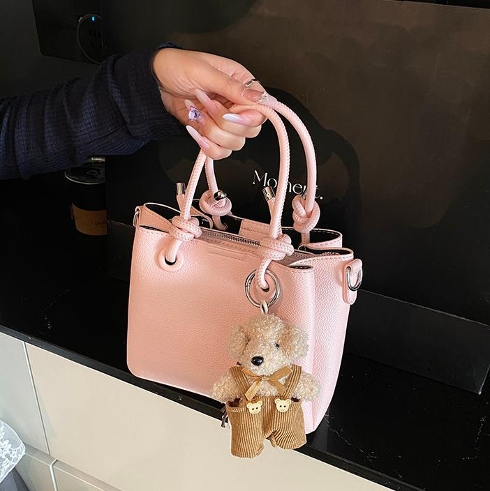Ženska PU bucket torba, mala veličina, proljeće 2025, korejskog stila, svakodnevna crossbody torba