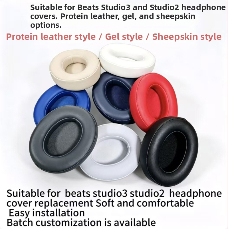 Kožené a molitanové náušníky na Beats Studio 2.0 a 3.0 (2. a 3. generácia)