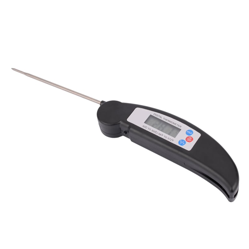 Termometru electronic cu afișaj digital pentru alimente, sondă digitală, termometru pliabil pentru grătar și termometru pentru apă