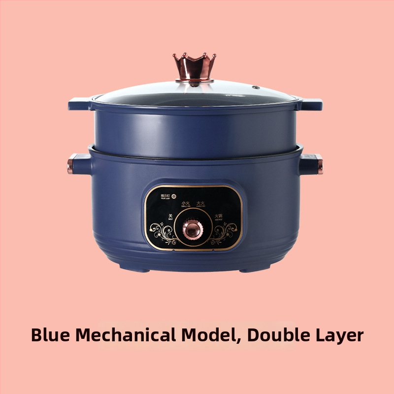 Akihiko oală electrică multifuncțională cu interior ceramic antiaderent, capacitate 3–4 L, 1000 W, funcții: abur, fierbere, prăjire, sotare, hot pot, cu funcție de rezervare, temporizator și afișaj LCD