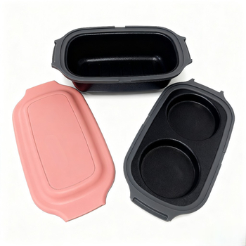 Set de gătit pentru microunde: cutie pentru toast, tigaie pentru ouă, aburi pentru pește și fierbător de orez
