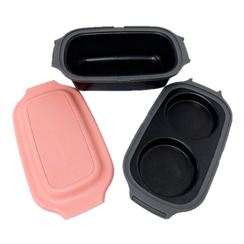 Set de gătit pentru microunde: cutie pentru toast, tigaie pentru ouă, aburi pentru pește și fierbător de orez