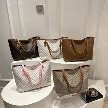 Ženska retro torba za rame s velikim kapacitetom – novi model, svestrana svakodnevna torba, PU materijal