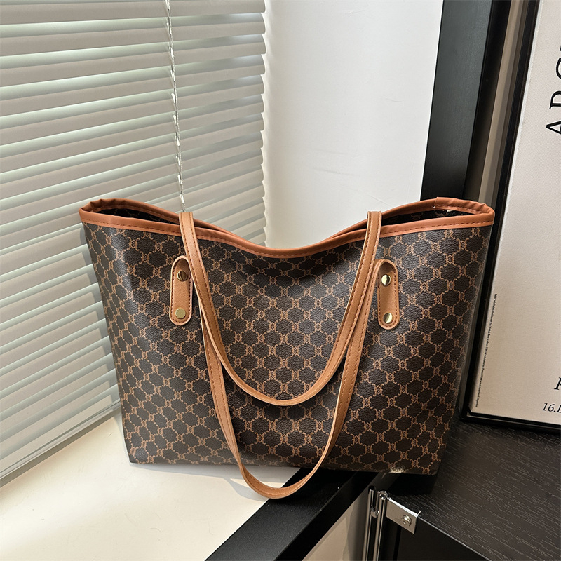 Ženska retro torba za rame s velikim kapacitetom – novi model, svestrana svakodnevna torba, PU materijal