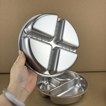 Tava de aburi Yin‑Yang din oțel inoxidabil 304 pentru orez, în oală electrică, coș rotund de abur