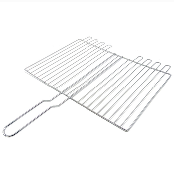 Coș de grătar pentru pește, plasă electroplată pentru BBQ, capacitate mare, exterior