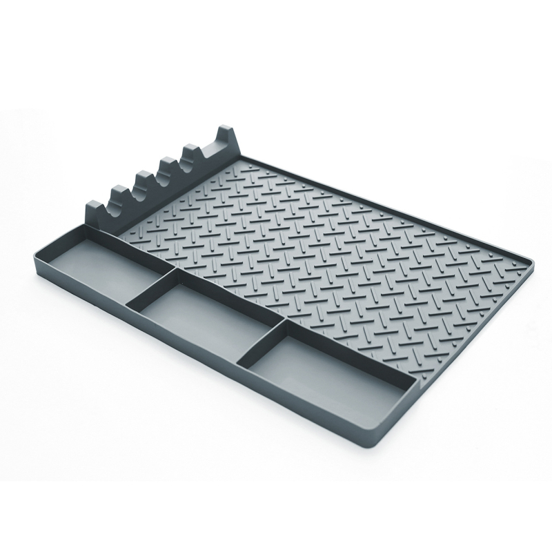 Covoraș de grătar din silicon, de calitate alimentară, rezistent la temperaturi înalte, antiaderent, pentru exterior, suprafață de depozitare