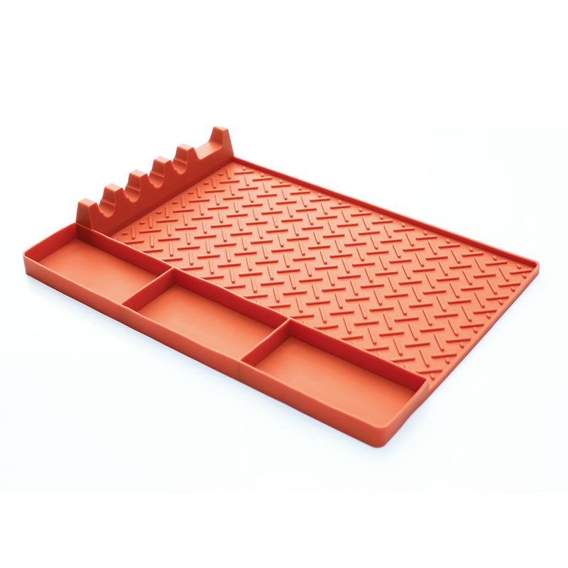 Covoraș de grătar din silicon, de calitate alimentară, rezistent la temperaturi înalte, antiaderent, pentru exterior, suprafață de depozitare