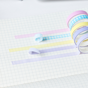 20 role ambalate – Bandă Washi din seria Lumină și Umbra, hârtie japoneză, lățime 7 mm, lungime 2 m, material decorativ pentru scrapbooking