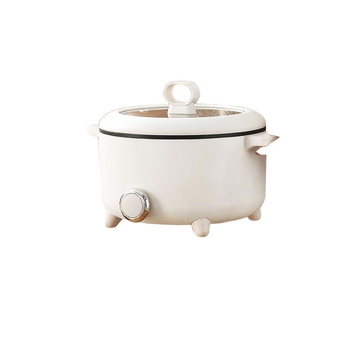 Oală electrică multifuncțională pentru uz casnic - aburire, fierbere, prăjire și sotare, cu interior antiaderent, compactă pentru cămin, oală mică pentru noodles