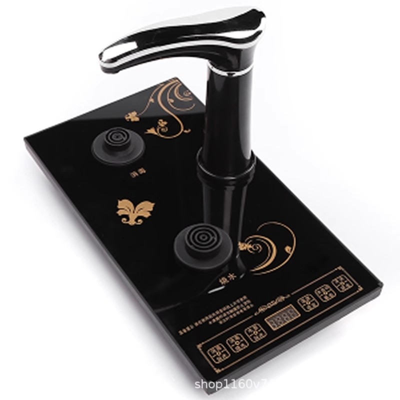 Foc electric pentru ceai cu o singură plită, unitate principală pentru masă de ceai de 20×37 cm, fierbător încorporat, compatibil cu masa de ceai Xuan Yi Liangyuan
