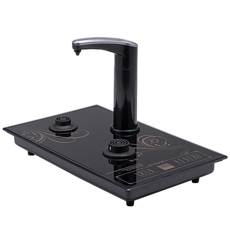 Foc electric pentru ceai cu o singură plită, unitate principală pentru masă de ceai de 20×37 cm, fierbător încorporat, compatibil cu masa de ceai Xuan Yi Liangyuan