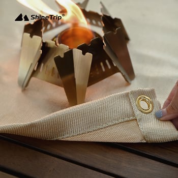 Vanjski kamping otporna tkanina na požar i izolacijski podložak za roštilj, vlakna stakla s premazom
