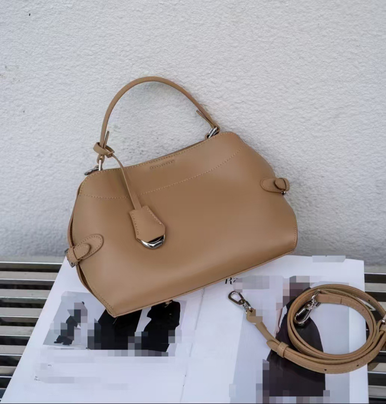 Torba preko jednog ramena, europski stil, nišni dizajn, prava koža, ženska elegantna torba, 2026 novi model