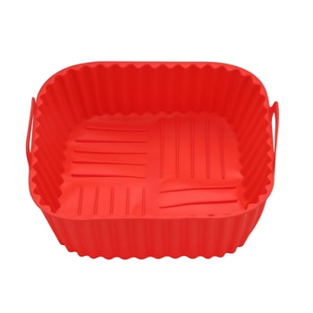 Tavă pătrată din silicon pentru friteuză cu aer