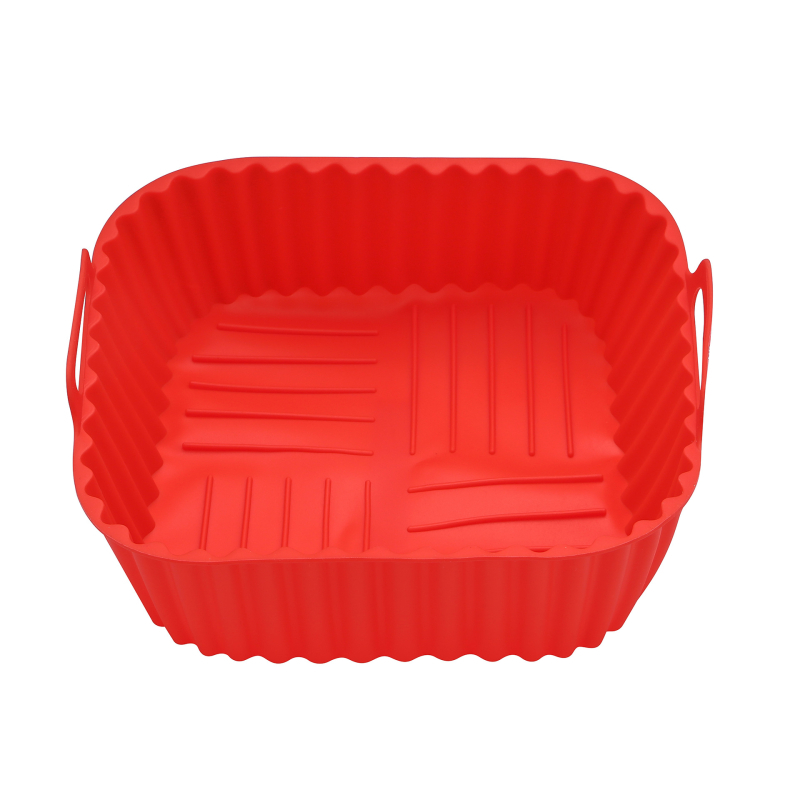 Tavă pătrată din silicon pentru friteuză cu aer