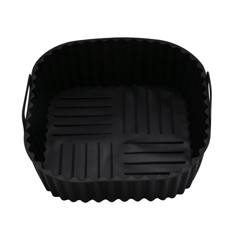 Tavă pătrată din silicon pentru friteuză cu aer