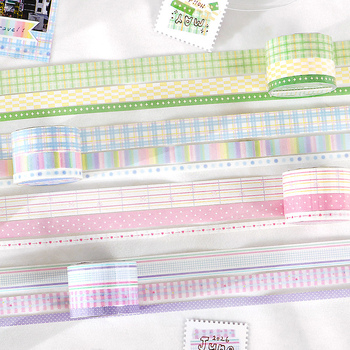 Set de benzi washi Letter Lover, seria Spring Prelude, benzi simple și proaspete pentru colaj