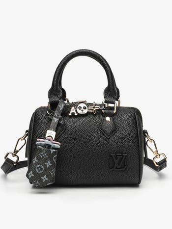 Ženska torba s uzorkom lychee i oblikom jastuka, Boston crossbody torba za žene, 2025 novi model, lagani luksuz, minimalistički stil