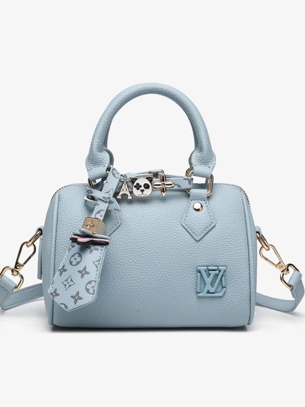 Ženska torba s uzorkom lychee i oblikom jastuka, Boston crossbody torba za žene, 2025 novi model, lagani luksuz, minimalistički stil