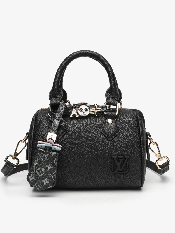 Ženska torba s uzorkom lychee i oblikom jastuka, Boston crossbody torba za žene, 2025 novi model, lagani luksuz, minimalistički stil