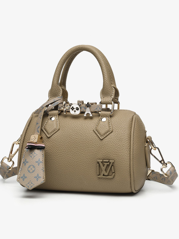 Ženska torba s uzorkom lychee i oblikom jastuka, Boston crossbody torba za žene, 2025 novi model, lagani luksuz, minimalistički stil
