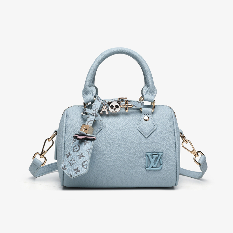 Ženska torba s uzorkom lychee i oblikom jastuka, Boston crossbody torba za žene, 2025 novi model, lagani luksuz, minimalistički stil