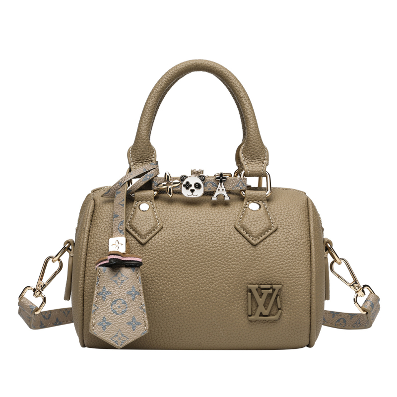 Ženska torba s uzorkom lychee i oblikom jastuka, Boston crossbody torba za žene, 2025 novi model, lagani luksuz, minimalistički stil