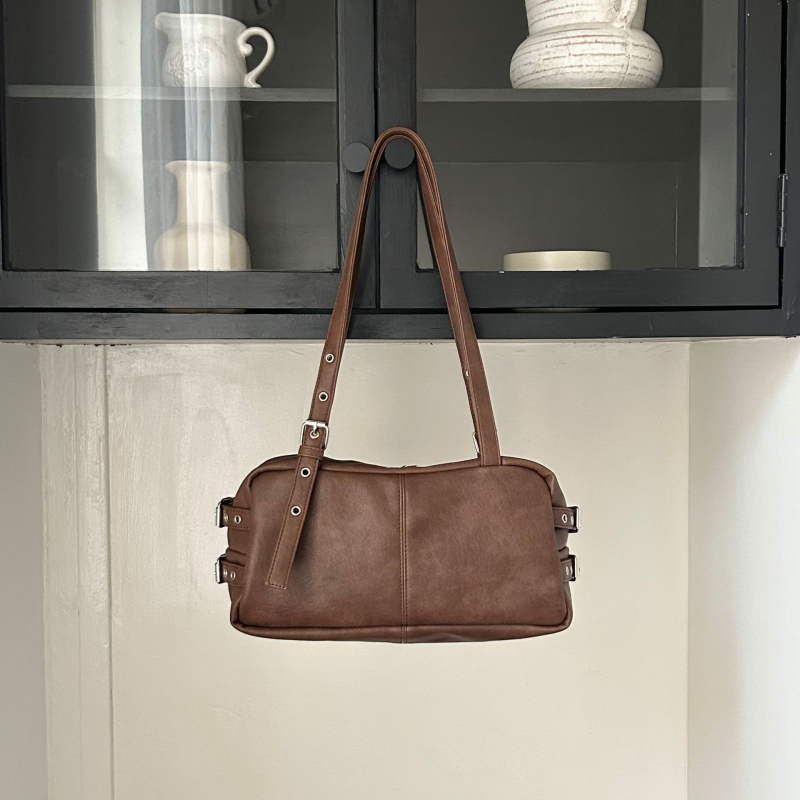 Ženska torbica Boston s oblikom jastuka, velika kapaciteta, PU koža, crossbody ili na rame