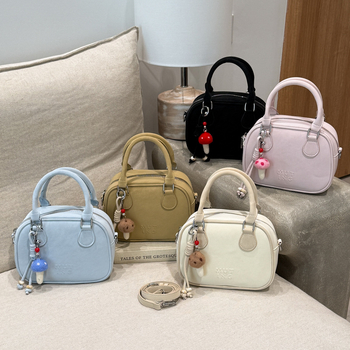 PU crossbody torba srednje veličine, jednobojna, zip zatvaranje, džep za telefon, retro europsko-američki stil