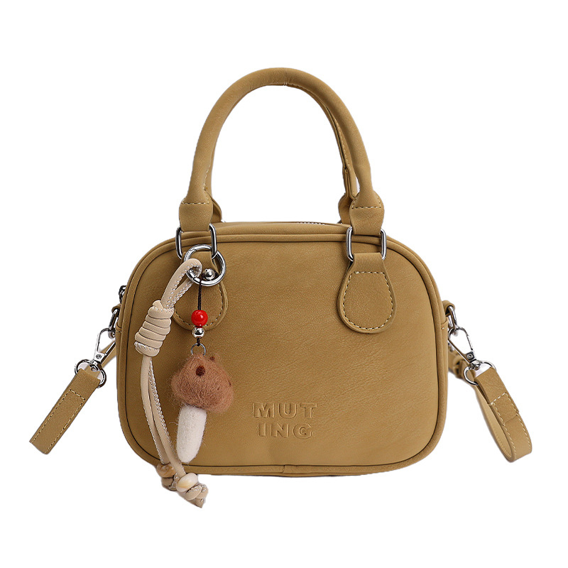 PU crossbody torba srednje veličine, jednobojna, zip zatvaranje, džep za telefon, retro europsko-američki stil