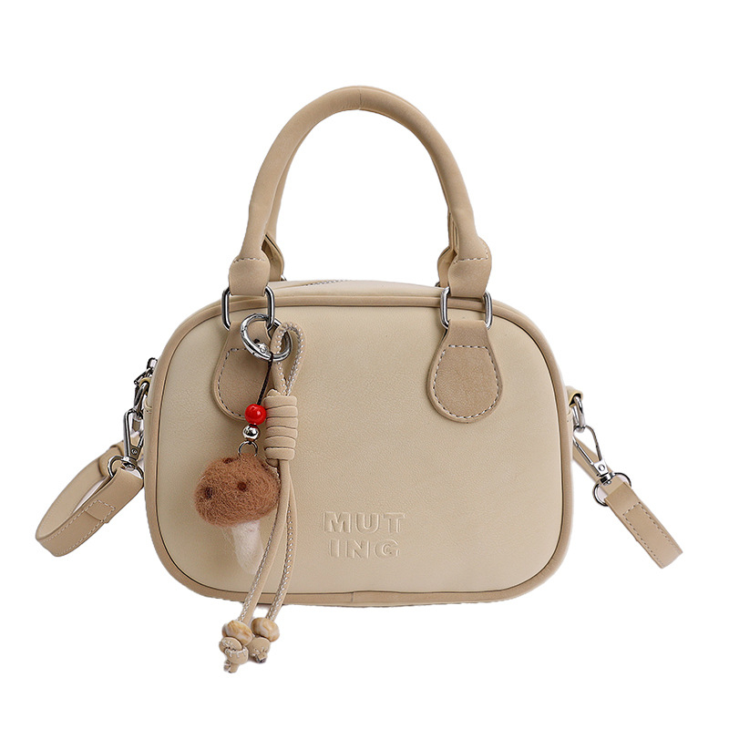 PU crossbody torba srednje veličine, jednobojna, zip zatvaranje, džep za telefon, retro europsko-američki stil
