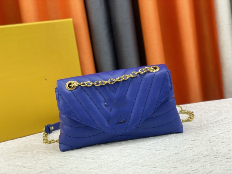 New Wave lančana torbica za žene, mala PVC crossbody torba s quiltiranim V uzorkom, L-stil