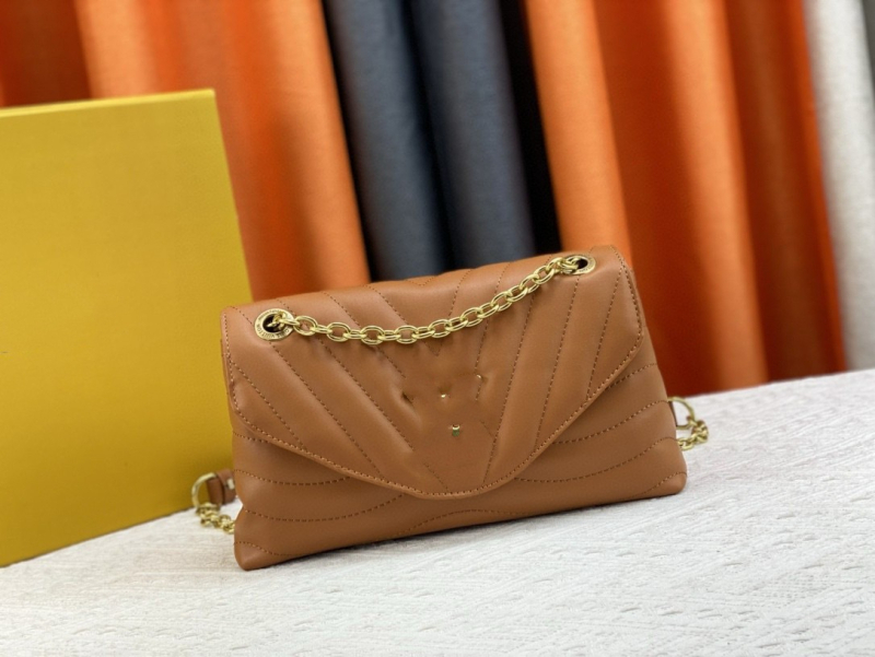 New Wave lančana torbica za žene, mala PVC crossbody torba s quiltiranim V uzorkom, L-stil