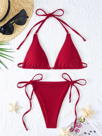 Novi stil bikinija, sexy za velike grudi, otvorena leđa, dvodijelni kupaći, plus veličina
