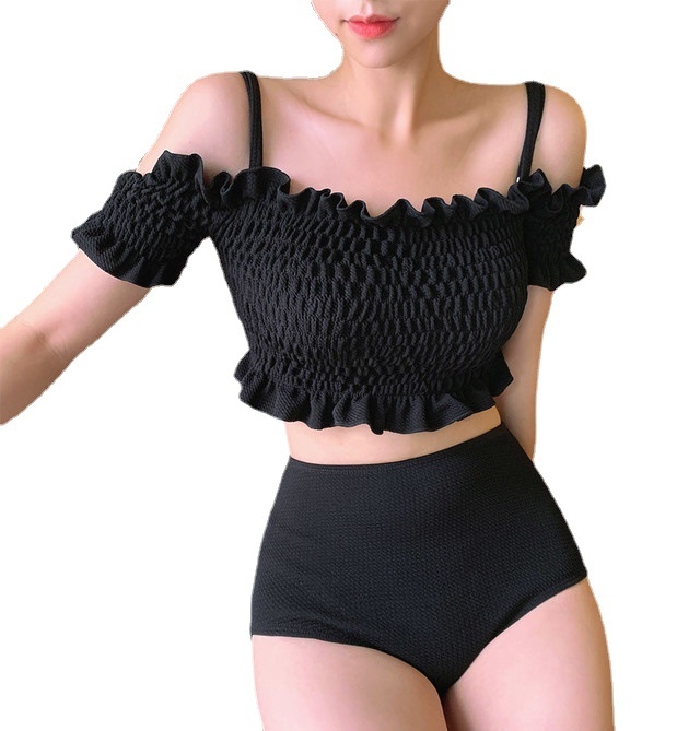 2023 nova korejska moda dvodijelni kupaći kostim s volanom na rubu, laskajući i sexy stil za odmore uz termalne izvore