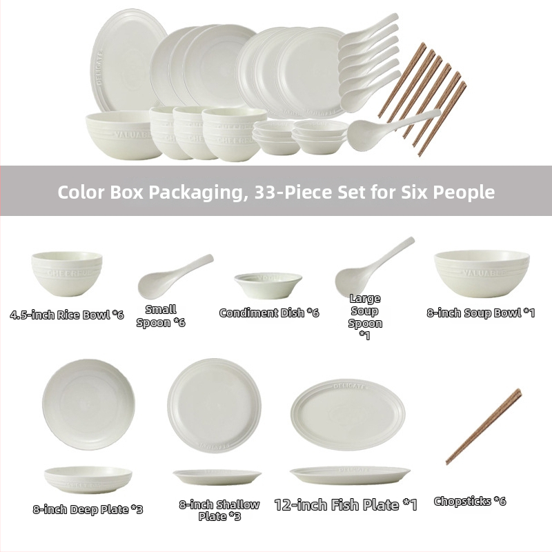 Reliefový anglický set riadu – porcelán Night Sakura ružová, misky na ryžu a polievku, taniere a paličky, 11 dielov, Nordic štýl