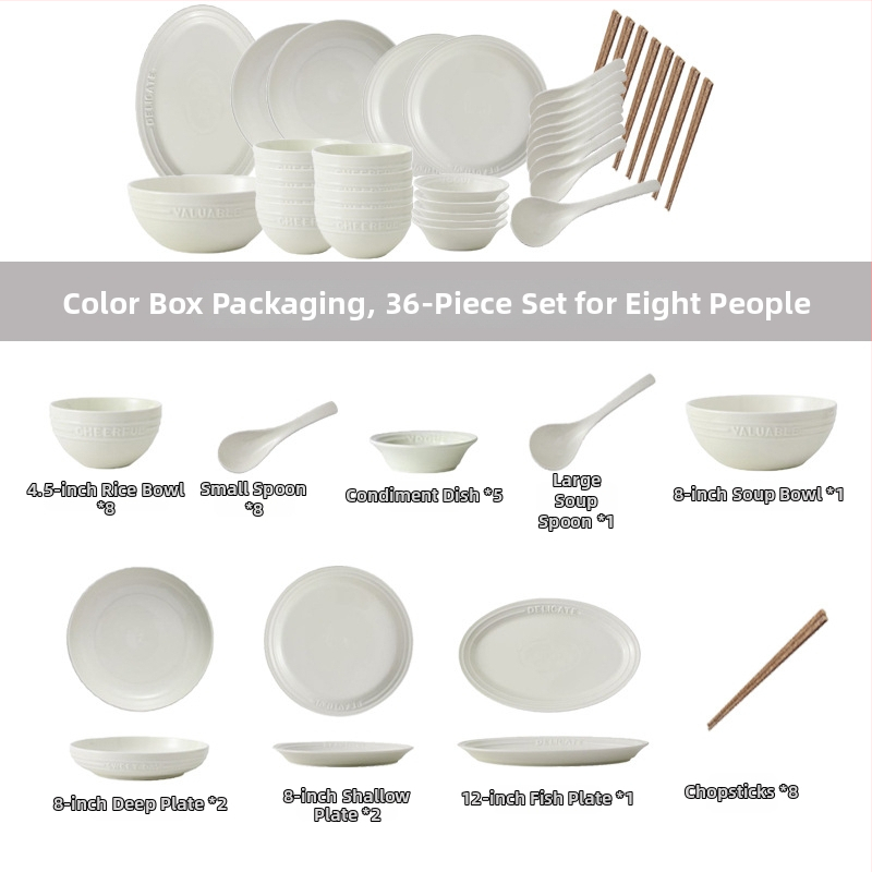 Reliefový anglický set riadu – porcelán Night Sakura ružová, misky na ryžu a polievku, taniere a paličky, 11 dielov, Nordic štýl