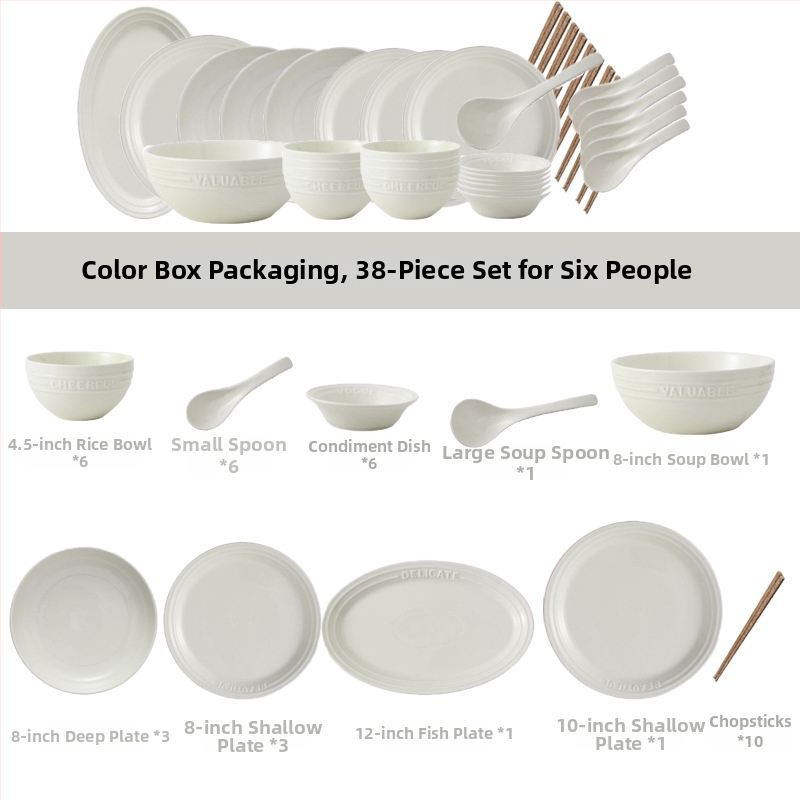 Reliefový anglický set riadu – porcelán Night Sakura ružová, misky na ryžu a polievku, taniere a paličky, 11 dielov, Nordic štýl