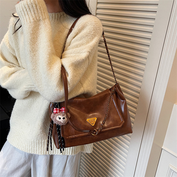 2026 nova retro Maillard stil crossbody torba s velikim kapacitetom, korejskog stila torba za ramena