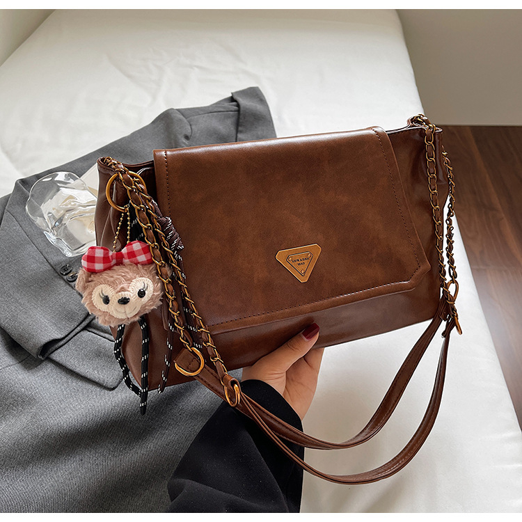 2026 nova retro Maillard stil crossbody torba s velikim kapacitetom, korejskog stila torba za ramena