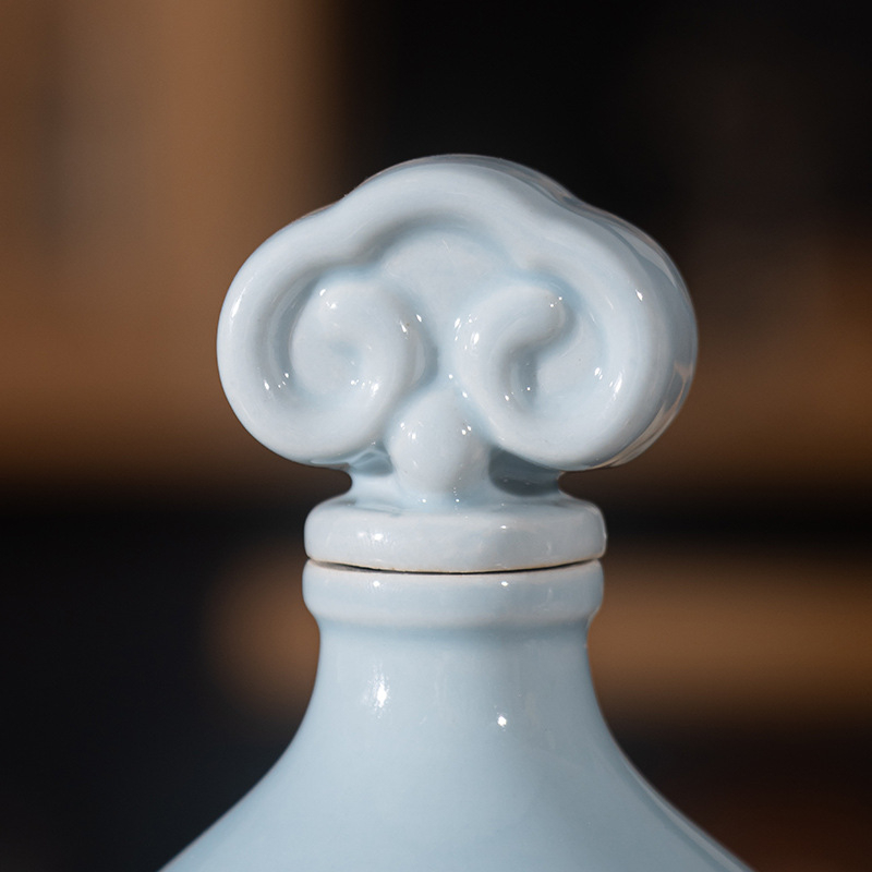 Ceainic ceramic în formă de dovleac pentru ceai cu lapte, apă și vin – portabil pentru exterior