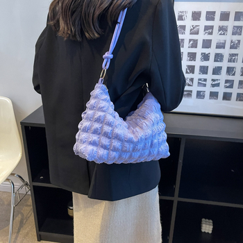 Ženska Dumpling Bag s dizajnom Cloud Bubble, svila tekstura, lagana svakodnevna crossbody torba