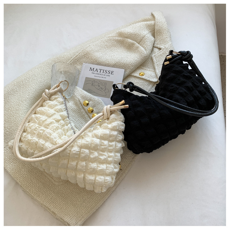 Ženska Dumpling Bag s dizajnom Cloud Bubble, svila tekstura, lagana svakodnevna crossbody torba