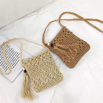 Ručna slamnata torba, crossbody torba za plažu, etnički stil