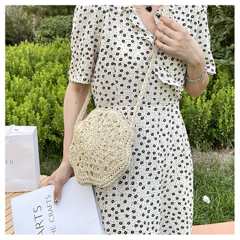 Ručna slamnata torba, crossbody torba za plažu, etnički stil