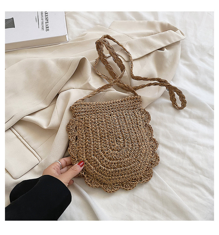 Ručna slamnata torba, crossbody torba za plažu, etnički stil