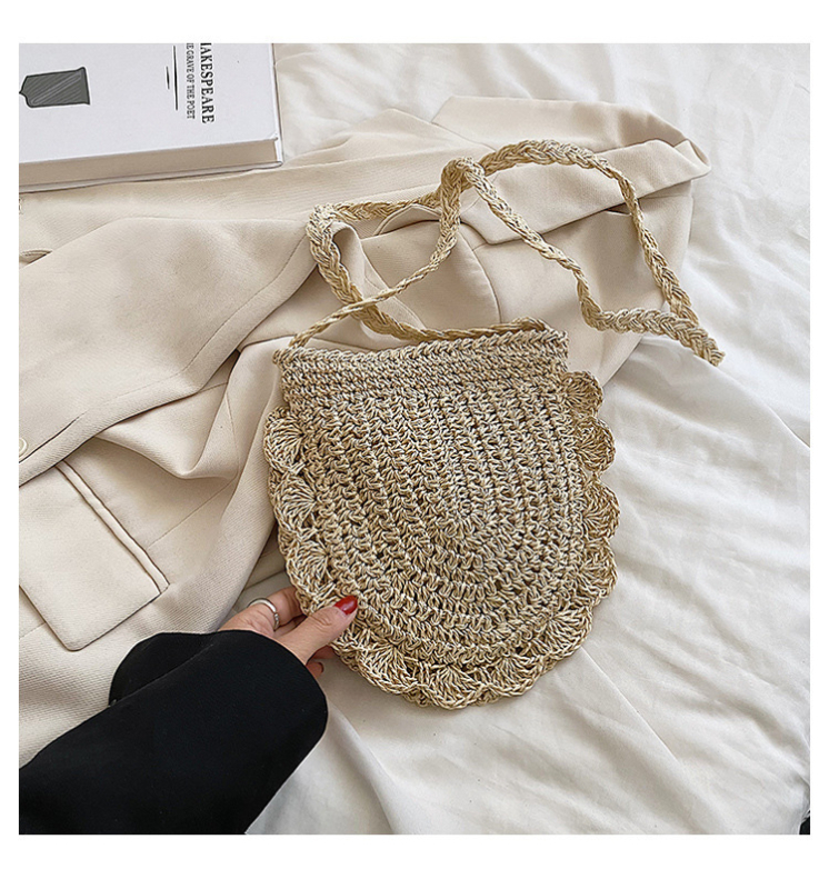 Ručna slamnata torba, crossbody torba za plažu, etnički stil