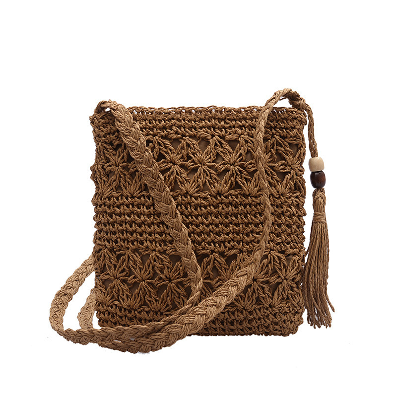 Ručna slamnata torba, crossbody torba za plažu, etnički stil